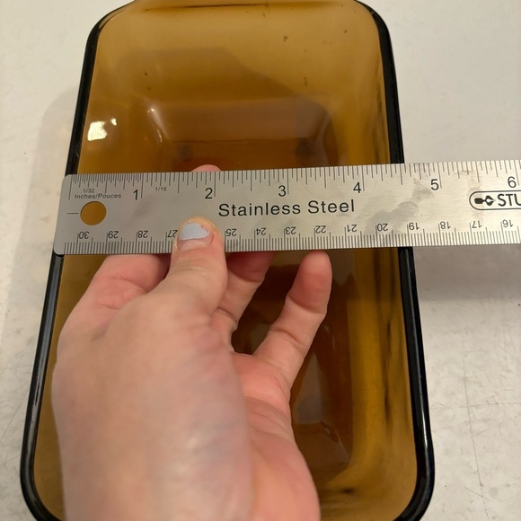 Vintage anchor hocking amber glass 9x5  casserole‎ dish 442 - Picture 12 of 12